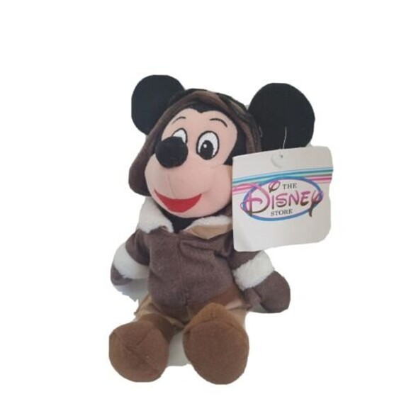 Vintage Plush Bean Bag Micky Mouse Pilot Stuffed Animal Toy Retired 1999 - Picture 1 of 9